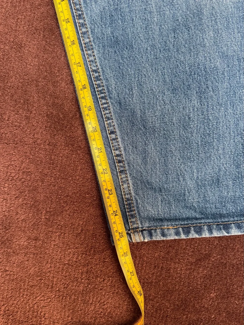 Levi’s 505 Men's Light Blue Washed Jeans 36 x 25.5